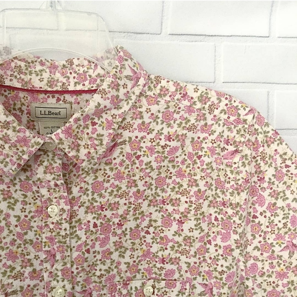 L.L.bean floral top